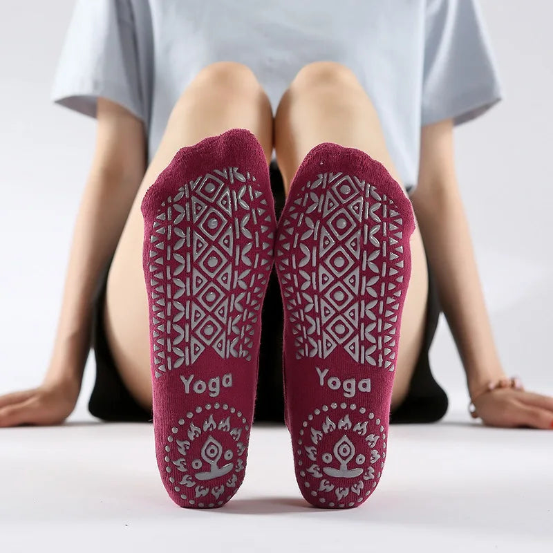 Damen-Socken für Yoga, Tanzen, Barfusstraining usw. mit Anti-Rutsch Sole
